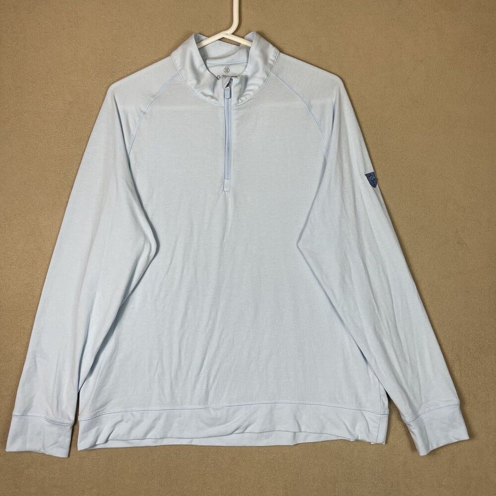 G/Fore Sweater Mens Extra Large Light Blue Sweatshirt Pullover Golfing Adult